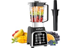 KOTLIE BS-0212 Frullatore professionale, 2000W, capacità 2 litri, 8 pulsanti intelligenti, 6 lame in acciaio inox, 28000 RPM