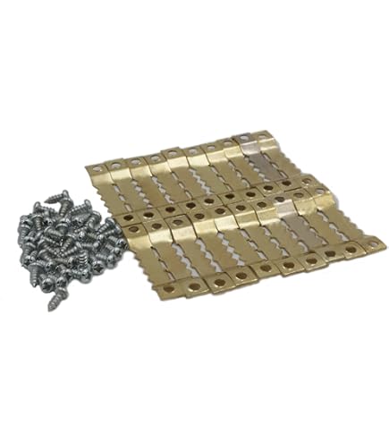 EFUTURETIME 12pcs Clips Pour Cadre De Tableau, Profondeur De 15mm, Crochets De Suspension Pour Châssis, Fixation Métallique De Toile, Pince Sans Percer Pour Fixer, Accrocher Des Photos, Noir Clair