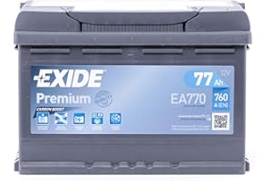 Exide EA770-L3 Premium Batería de Arranque, 12V, 77Ah