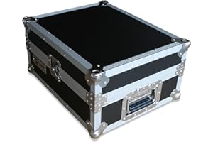 MF-CASES Case for CDJ-800 1000 + DJM-600 800 etc Flightcase Rack DJ Black