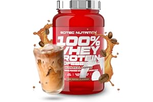 ‎SCITEC NUTRITION Scitec Nutrition 100% Whey Protein Professional - Angereichert mit zusätzlichen Aminosäuren und Verdauungsenzymen - Glutenfrei - Palmölfrei, 920 g, Eis Kaffee