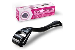 ZEBRLAN 0,5mm Derma-roller Cabello Pelo Barba Facial Microneedling 540 Agujas de Titanio Derma-roller Hombre Mujeres Profesional Rodillo Derma