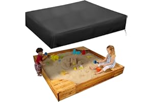 MRWIZMS Housse de Bac à Sable, Square Couverture de Bac à Sable, Outdoor Garden Bache Bac A Sable, Tissu Oxford 210D Imperméable, Coupe-Vent,Adapté à La Protection des Jouets pour Enfants (140x140cm)