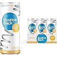 Bounce Back Recovery Drink - Vegan, Caffeine-Free Energy Boost with B12, Low-Calorie Sparkling Hydration Drink for Workouts & Sports (Tropical Flavour - 12 x 250ml)