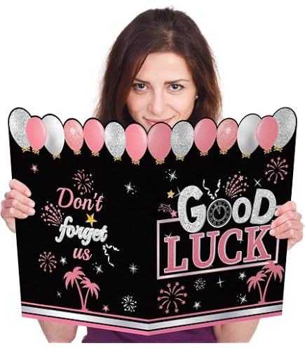 NQEUEPN Biglietto Auguri Grande, 28x44cm Biglietto Addio Collega con Busta Biglietto di Partenza Divertente Biglietto d'Addio Biglietto di Pensionamento Regalo d'Addio per Colleghi Uomini Donne