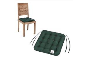 ‎HAVE A SEAT LIVING HAVE A SEAT Living - Sitzkissen 40x40 cm (4 St.) - Bequemes Stuhlkissen - Orthopädische Sitzauflage - Indoor/Outdoor, Waschbar bis 95°C (Moosgrün, 4er Set - 40x40 cm)