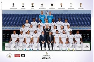 Grupo Erik Offizielles Real Madrid Squad 2022/2023 Poster – 91 x 61,5 cm – Versand gerollt – Coole Poster – Kunstposter – Poster & Drucke – Wandposter