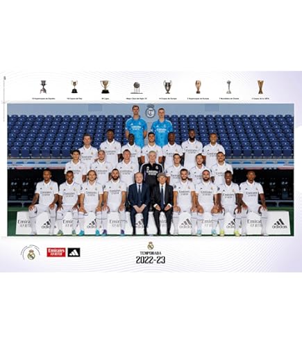 Grupo Erik Poster – Real Madrid Squad 2024/2025 – 91,5 X 61 Cm – Expédié Roulé – Poster Cool, Affiches D'art, Affiches Et Impressions