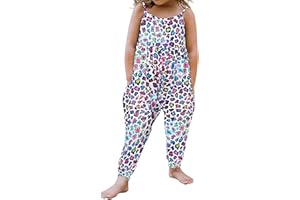 CHICTRY Girls Romper Bohemia Print Jumpsuit Baggy Playsuit Strap Harem Pants Overalls One Piece Bodysuit Casual Outfit