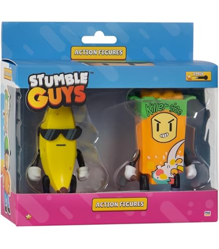 Figura Stumble Guys Banana Guy De 11 Cm – Articulada Con Pegatinas Exclusivas, Producto Oficial De Bandai