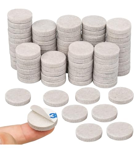 Flintronic 20PCS Furniture Pads Floor Protectors, 20mm Diameter Felt