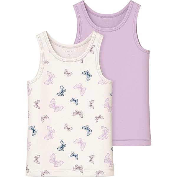 NAME IT Pacco Da 3 Slip Bambina – Pastel Lilac, Con Fantasia Cavallo, Morbido E Traspirante, Sostenibile