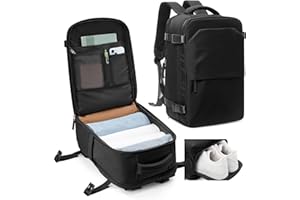 kibachev Ligera Mochila Viaje Cabina Avion 40x30x20 Ryanair Wizzair Mochila al vacío Maleta Equipaje de mano 40x20x25 Bolsa de Viaje Hombre Mujer Maletas De Viaje Cabina Mochila Portatil 14 Pulgadas