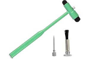 INNOTECH INSTRUMENTS Innotech Marteau à réflexes Neurologique avec pinceau et aiguille pour réaction de la peau (vert)
