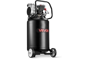 VEVOR Komprimerad luftkompressor 50 L, luftkompressor 2 hk, 113 l/min vid 6,2 bar, max. 8 bartryck, oljefri tank, perfekt för