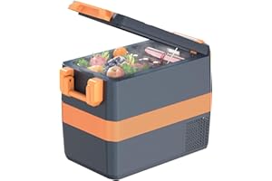 UKKISO Frigorifero Portatile per Auto 40L Frigo Auto 12V/24V Congelatore per Auto -20℃-20 ℃ Elettrico Mini Frigorifero da Campeggio con Controllo APP Frigo per Auto Camion Barca Camper