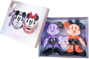 Disney 100 år, Musse och Mimmi Pigg, Amazon Exclusive Set 4, begränsad upplaga, 33 cm plyschleksaker, samlarobjekt, specialutgåva, presentförpackning, Musse Pigg, första månaden i livet