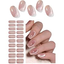 NOOVES Nagel-Gelfolien Lavendel Dream – 20 Stück Inkl. Feile & Orangenstab, Vegan & Langlebig