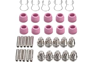 REBOOT AG-60 SG-55 WSD-60 accessori per macchine da taglio al plasma,cannello da taglio consumabili elettrodo coppa ugello kit accessori per saldatura torcia,35 pezzi