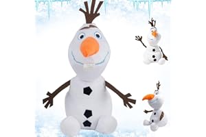 MAIBAOTEMBT Snowman Plush Toys, Frozen Olaf Schneemann, Schneemann Plüsch Puppe, Olaf Plüsch Spielzeug, Frozen Olaf Tofftier, Frozen Olaf Weiches Kuscheltier, Snowman Stofftier, für alle Altersstufen Deeignet