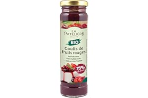 LA PATELIERE Coulis de Fruits Rouges Bio 70% de Fruits 160 g