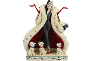 Disney Traditions, Figura de Cruella De Vil de "101 Dalmatas", para coleccionar, Enesco