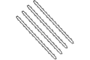 LES-THERESA 4Pcs Chainsaw Chain 14 Inch, 52 Drive Links Replacement Chain Saw Blades, 3/8Inch Lp, 0.5" Gauge Replacement Chainsaw Chains Fits for Duc353, Uc3541A, Ake35 S, Karcher Cs330, Husqvarna Bp and More