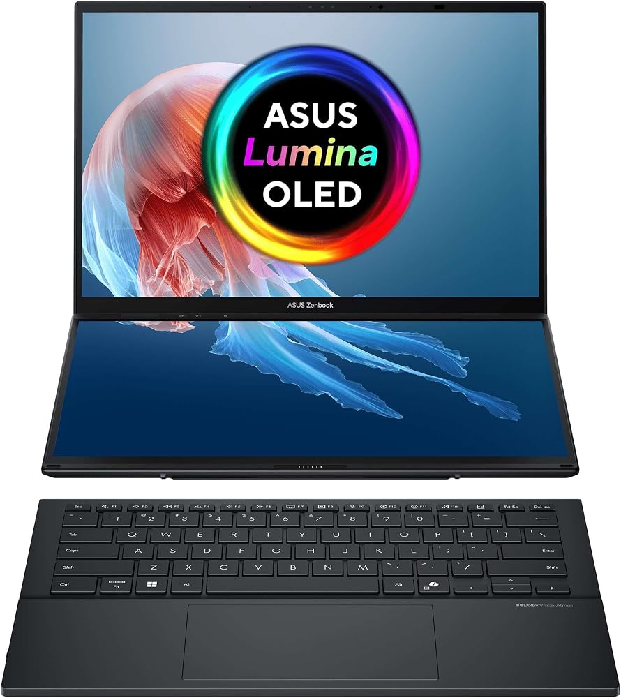 Asus Zenbook Duo UX8406CA-QL308W Intel Core Ultra 7 255H 16GB 1TB SSD W11H 14" 60Hz OLED Taşınabilir Bilgisayar