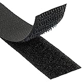 Klebeshop24 KLETTBAND ZUM NÄHEN | SET HAKEN + FLAUSCH | Schwarz, 30 mm x 3 m (andere Farben & Größen auf Artikelseite wählbar