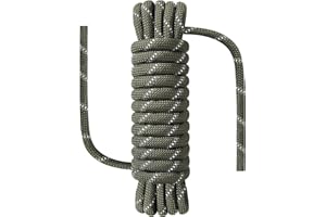 NorthPada 12mm x 5 meter Nylon/Polyester Outdoor Rope for Arborist, Swing, Boating, Marine, Floating, Fishing, Rafting, Hiking, Hunting, Tree, Rafting Arm Green