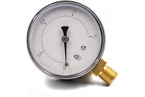 KNM TRADE Manometer 1/4" Unten Radial, Ø 63 mm, 1 Bar – Präzisionsdruckmesser für Vielseitige Anwendungen