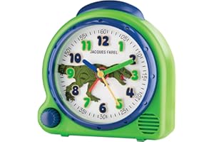 Jacques Farel AVC13DINO-G Happy Sound Kids Alarm Clock Dino