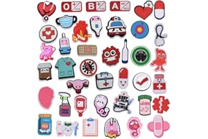 ZOOMPIL Adornos de Zapatos, Encantos de Zapatos con Tema Médico, adornos de zapatos de PVC, adornos zapatos lindos, para Clog Sandalias, Regalo para Niñas Niños Mujeres Hombres