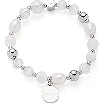 JEWELS BY LEONARDO Bernadette Armband - Elastisches Perlenarmband Goldfarben