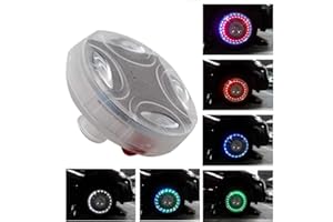 SANWAN Car Wheel Led Lights, SUNWAN Colorful LED Solar Wheel Hub Tire Lights 4 Modes Flash Wheel Light, Waterproof Tyre Valve Cap Strobe Lamp Kit for Car Vehicle Motorcycle