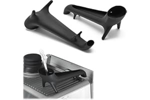 ARO Espresso™ Oryginalny lejek do szybkiego dostępu do zbiornika na wodę | przesunięty lejek do dostępu do zbiornika na wodę pod szafkami | idealny do ekspresów do kawy i wielu innych (czarny silikon)