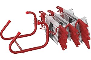 ‎UISEBRT UISEBRT Fluchtleiter Feuerfeste Rettungsleiter, Feuerleiter Sicherheitsleitern Einziehbare Strickleiter Geeignet für 4-stöckige Gebäude,Balkon Fenster,Tragfähigkeit bis 450 kg (15 M / 45 Sprossen)