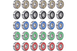 FERRADREND 60 Pièces Roulement a Bille 8x22x7mm, 608ZZ 608RS Roulements à Billes à Gorge Profonde, Roulements de Skateboard pour Planches à Roulettes, Scooters, Patins à Roues Alignées