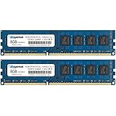 16GB Kit (2X8GB) DDR3 12800 1600 PC3L-12800U 8GB DDR3L Dimm 2Rx8 1.35V/1.5V CL11 Desktop RAM Memory for Desktop Computer