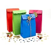 15x29 Renk Ş&ouml;leni Mix Kese Kağıdı Seti &ndash; 4 Renk Karışık 12&rsquo;li Paket | Kalın, Dayanıklı Hediye Paketleme İ&ccedil;in İdeal