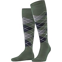 Burlington Preston heren kniekousen, wit (pearl