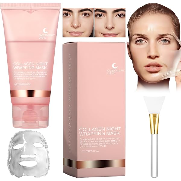 Real Collagen Overnight Mask – Kollagen Nachtmaske Für Elastizität & Feuchtigkeit, Für Alle Hauttypen, 1 Stück