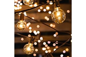 Avoalre Catena Luminosa Esterno 12M 30+3 G45 Lampadine Luci Giardino IP65 Impermeabile Collegabili Decorative per Casa Feste Matrimonio Gazebo Terrazza