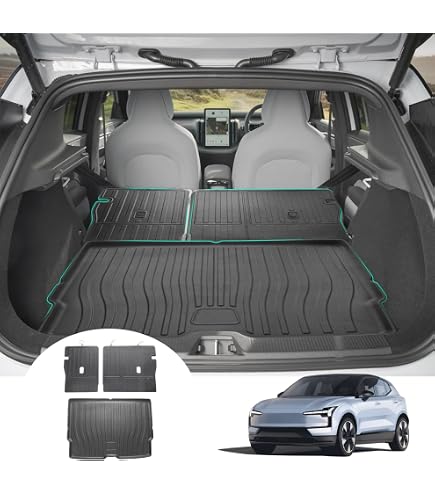 Tappetino per Bagagliaio Su Misura per Mazda CX-30 2019-2022 2023, Bordo Alto Tappeto in Gomma per Bagagliaio Impermeabile Antipolvere Vasca Baule Per Bagagliaio Nero