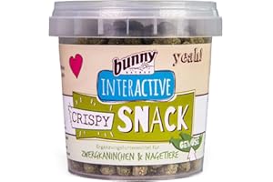 Bunny Nature Crispy Snack Légumes | 30 g | Complément Alimentaire pour Lapins Nains et rongeurs | Contient du maïs, des Pois, de la Luzerne (légumes 40%) | Riche en vitamines Naturelles