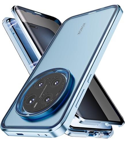 BORYA Case For Honor Magic7 Pro (Magic 7 Pro), Shockproof Ultra Thin PC TPU Silicone Military Anti-drop Cover, With Ring Magnetic Metal Kickstand And Camera Protection Slider. Black - View #9
