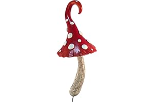 GlitZGlam Champignon Rouge Miniature pour Un Jardin Féerique ou Nain Pelouse Miniature. Accessoire Fée et Nain de Jardin - Fairy Garden Accessory