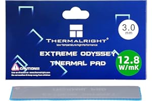 SWECENT Thermal Pad 12.8 W/mK, 120x20x3.0mm, Non Conductive Heat Resistance High Temperature Resistance, Silicone Thermal Pads for Laptop Heatsink/GPU/CPU/SSD/LED Cooler (120 * 20 * 3.0MM)