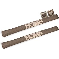 Lot De 2 Bas De Porte Beautissu Tuuli 120cm | Isolation Froid, Courants D'Air | Coton/Polyester Avec Poids