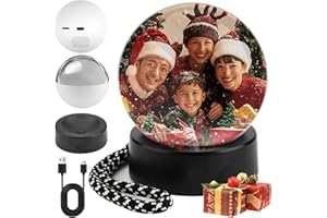 JADYON Memory Sphere, Weihnachtskugel Personalisiert, Memory Orb WIFI Video Kugel, 3D Erinnerungskugel Video, 2.7" Crystal Ball Player, Weihnachtskugel mit Video, Pers Geb und Weihn Geschenke für Fam Frd